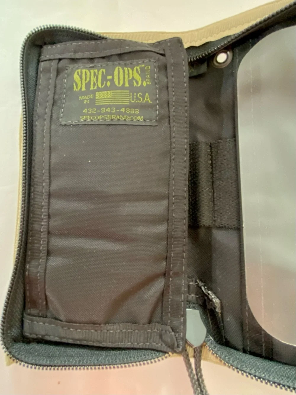 Spec.-Ops Canvas Tactical Wallet in Desert Camo